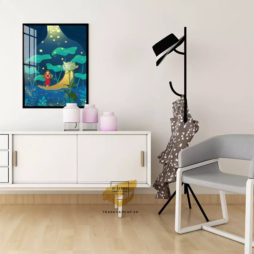 Lợi ích của việc treo tranh trong phòng ngủ