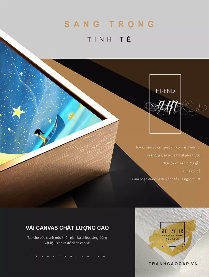 Chọn tranh treo tường phù hợp với không gian phòng ngủ