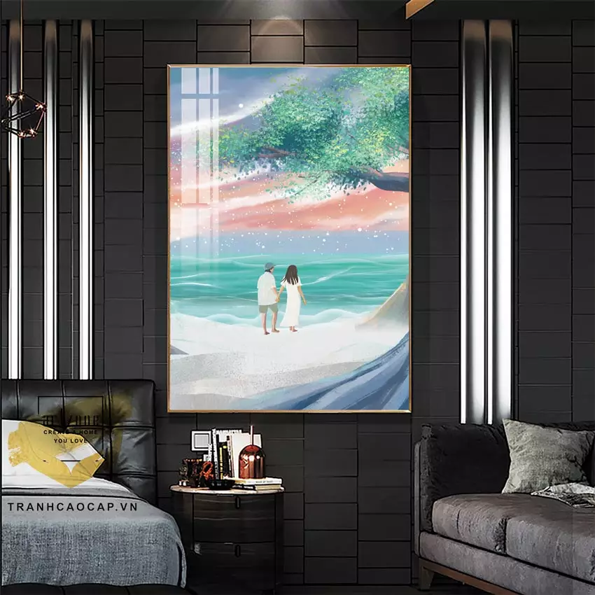 Ánh sáng tôn lên vẻ đẹp của tranh Chì Bì Sáng Trọng