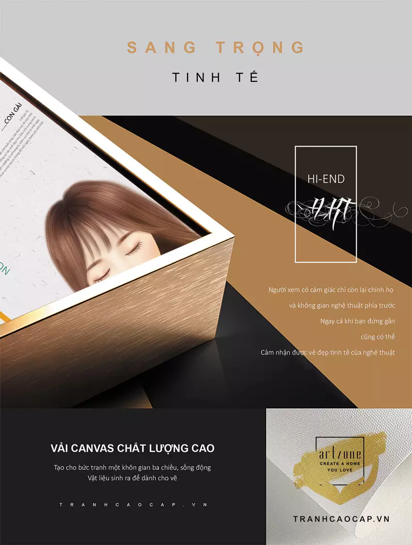 Tranh Chỉ Bì Tinh Tế - Tạo điểm nhấn cho không gian
