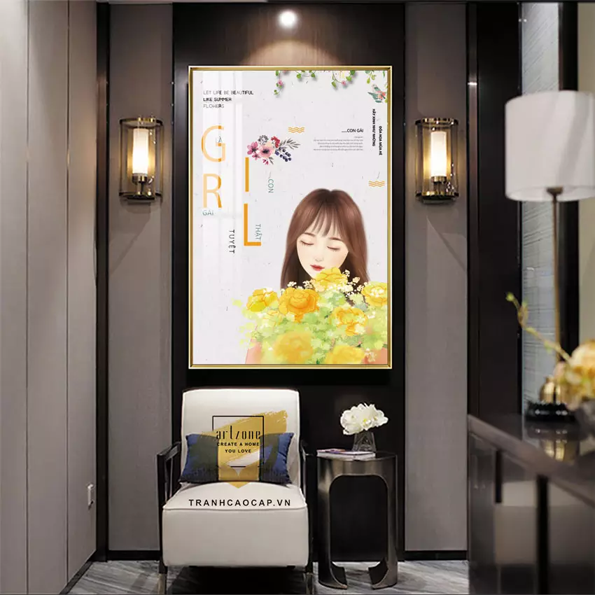 Tranh Chỉ Bì Tinh Tế - Sự kết hợp hoàn hảo với nội thất gỗ