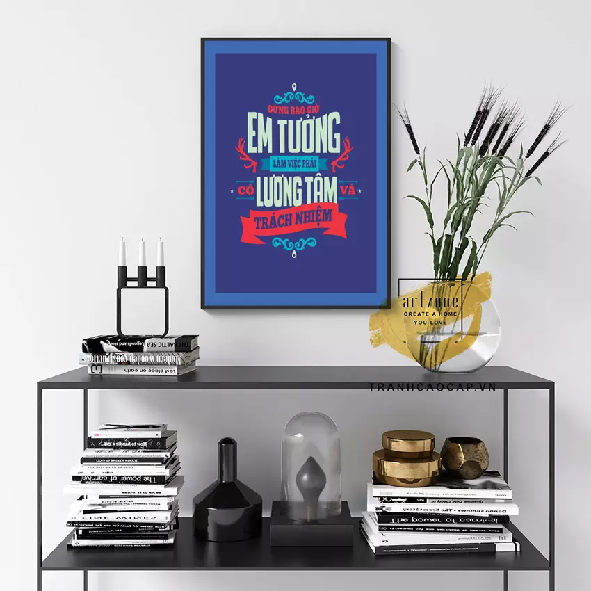 Tranh Mica Động Lực Bền Tranh slogan tạo động lực chất liệu Mica AZ1-1222
