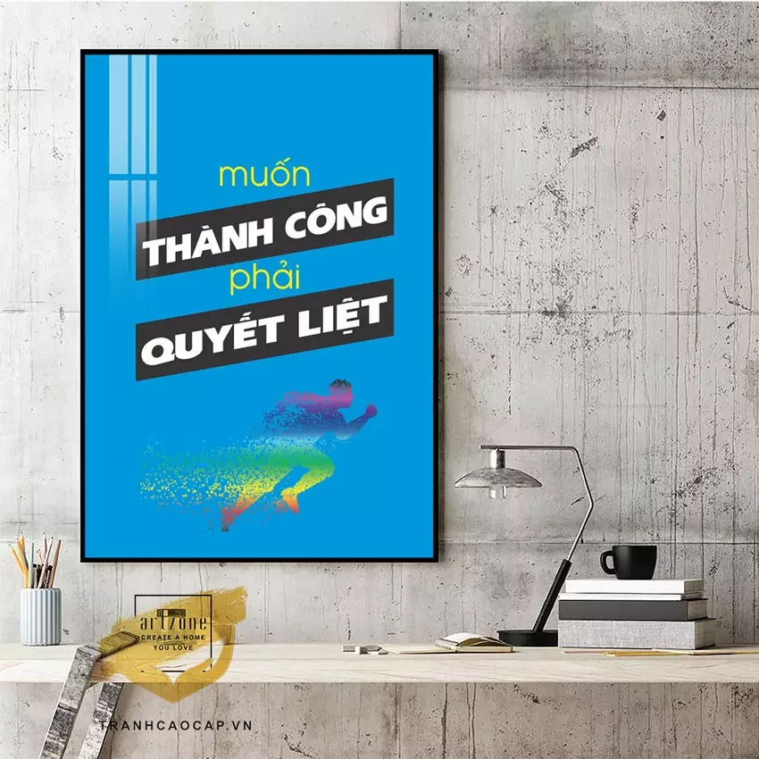 Tranh Mica động lực tạo điểm nhấn cho không gian văn phòng