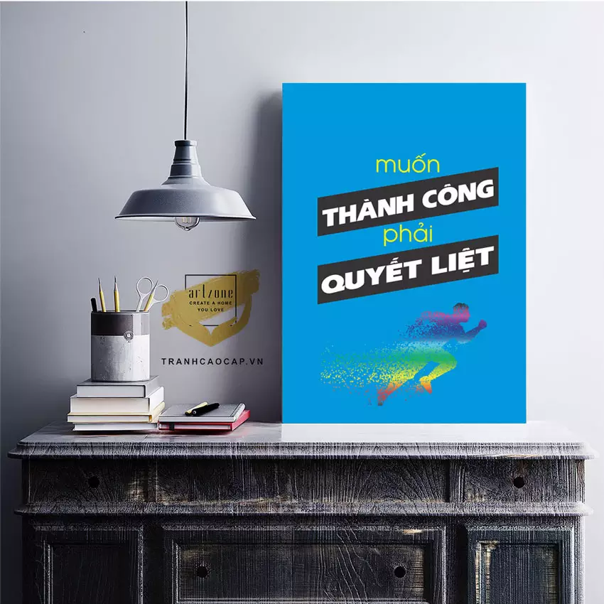 Hướng dẫn treo tranh Mica động lực đúng cách