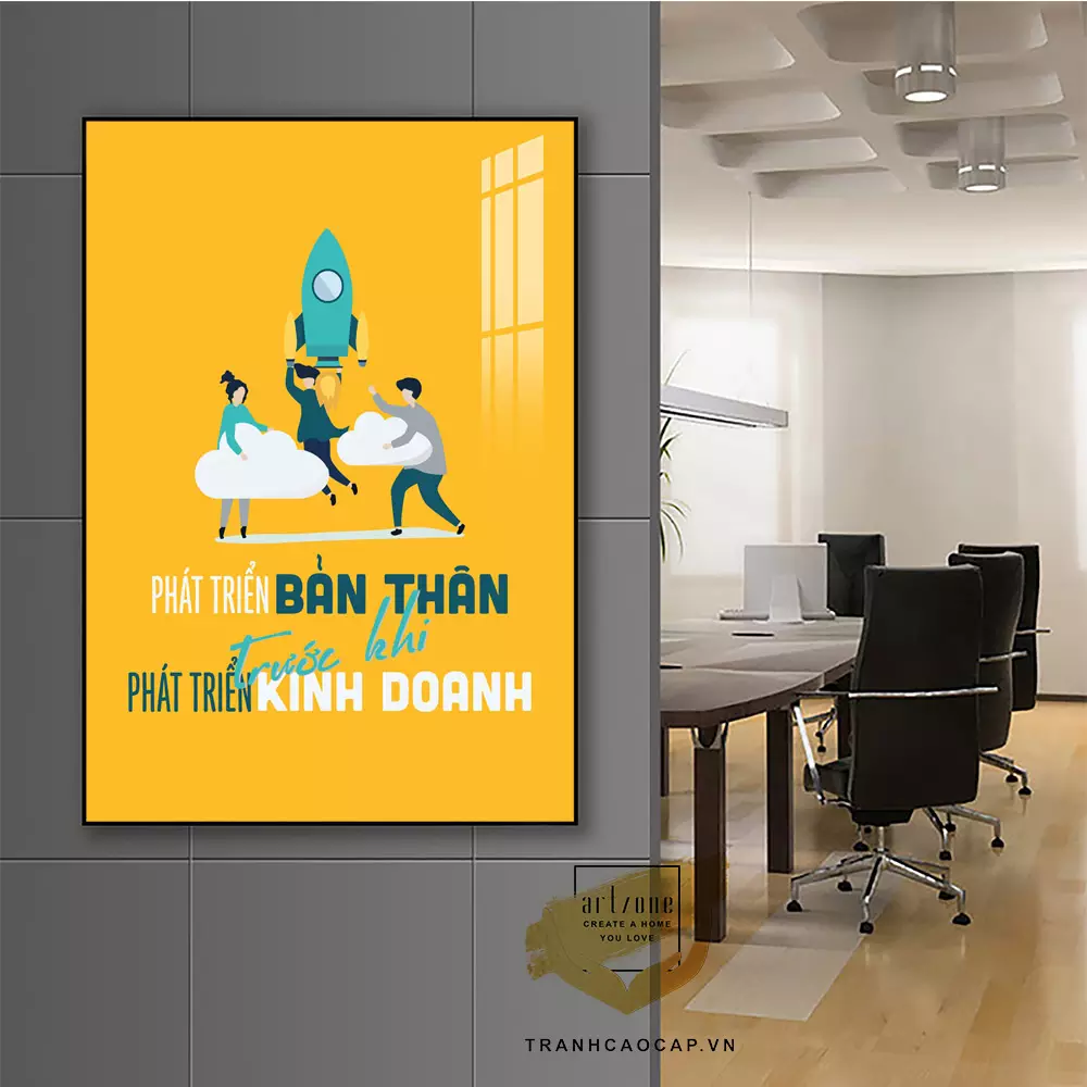 Tranh Mica AZ1-1249-MICA với slogan truyền cảm hứng