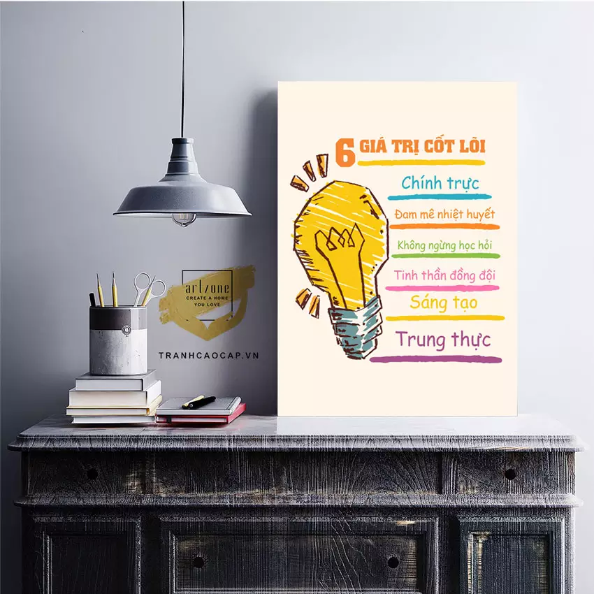 Tranh mica slogan tạo động lực cho văn phòng