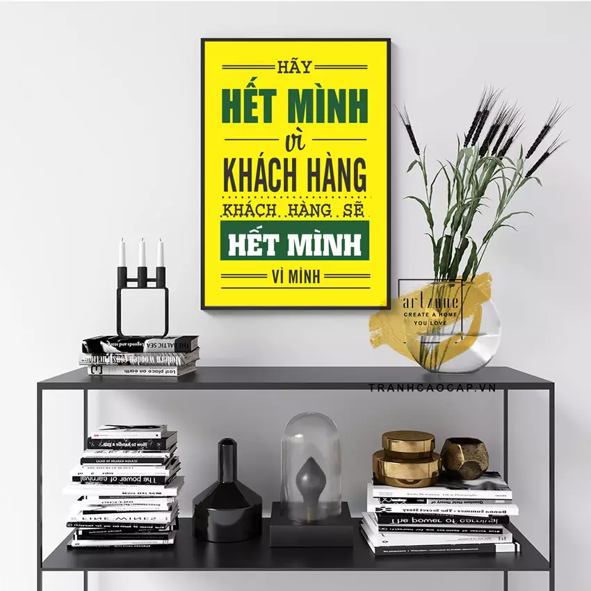 Tranh slogan tạo động lực chất liệu Mica AZ1-1253
