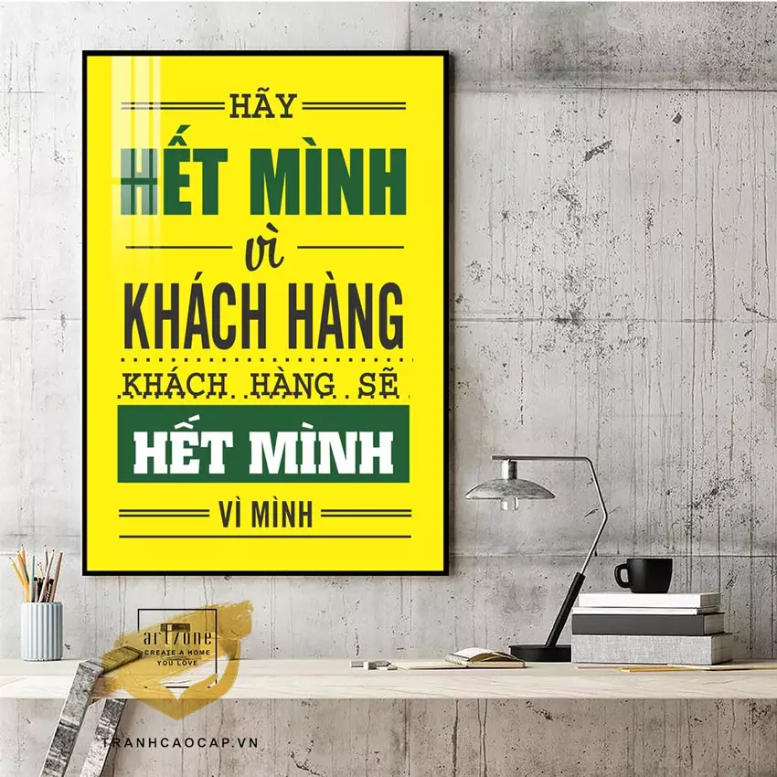 Tranh Mica có độ bền cao, dễ dàng vệ sinh