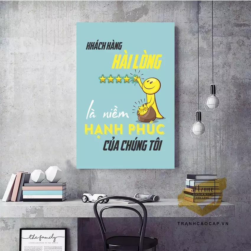 Tranh mica treo tường với nhiều kích thước lựa chọn
