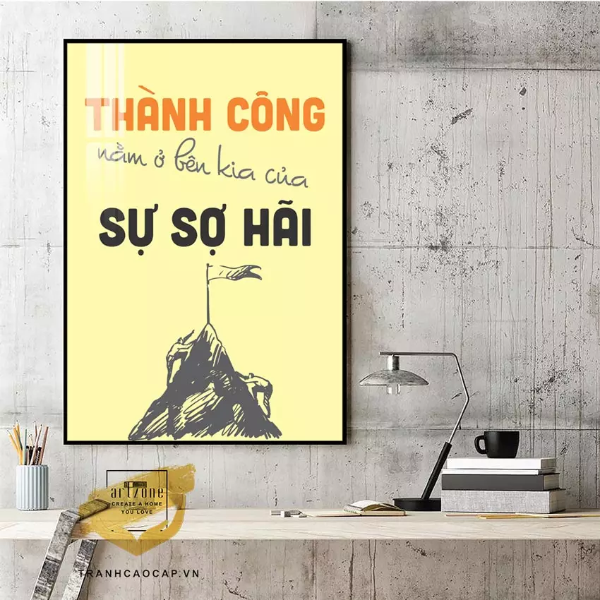 Tranh mica treo văn phòng hiện đại
