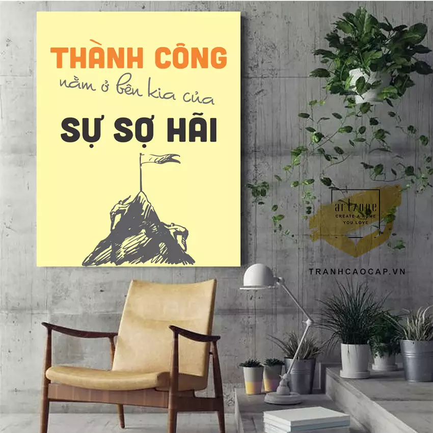 Tranh mica slogan cho văn phòng