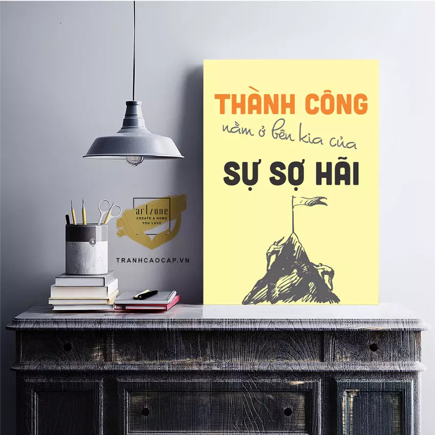 Tranh mica treo văn phòng tạo không gian làm việc năng động