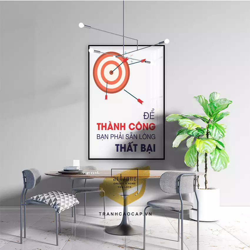Tranh slogan tiếng Việt tạo động lực làm việc