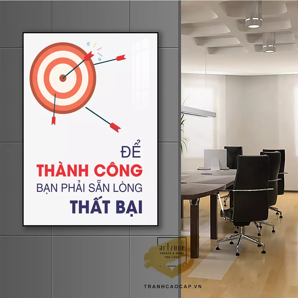 Yếu tố ánh sáng trong trang trí tranh văn phòng