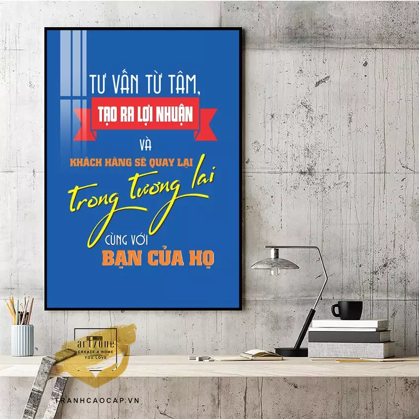 Tranh Mica mang đến vẻ đẹp sang trọng và hiện đại cho văn phòng