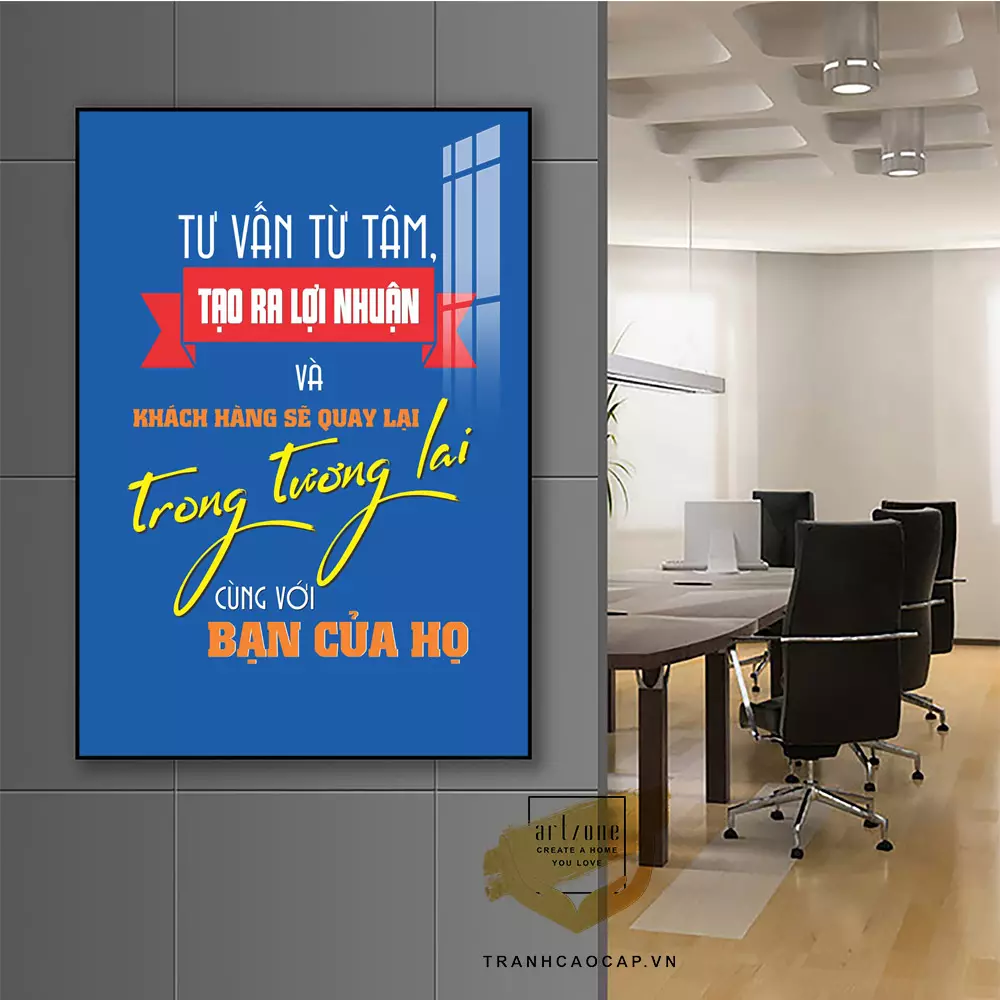 Tranh slogan tạo động lực và cảm hứng làm việc