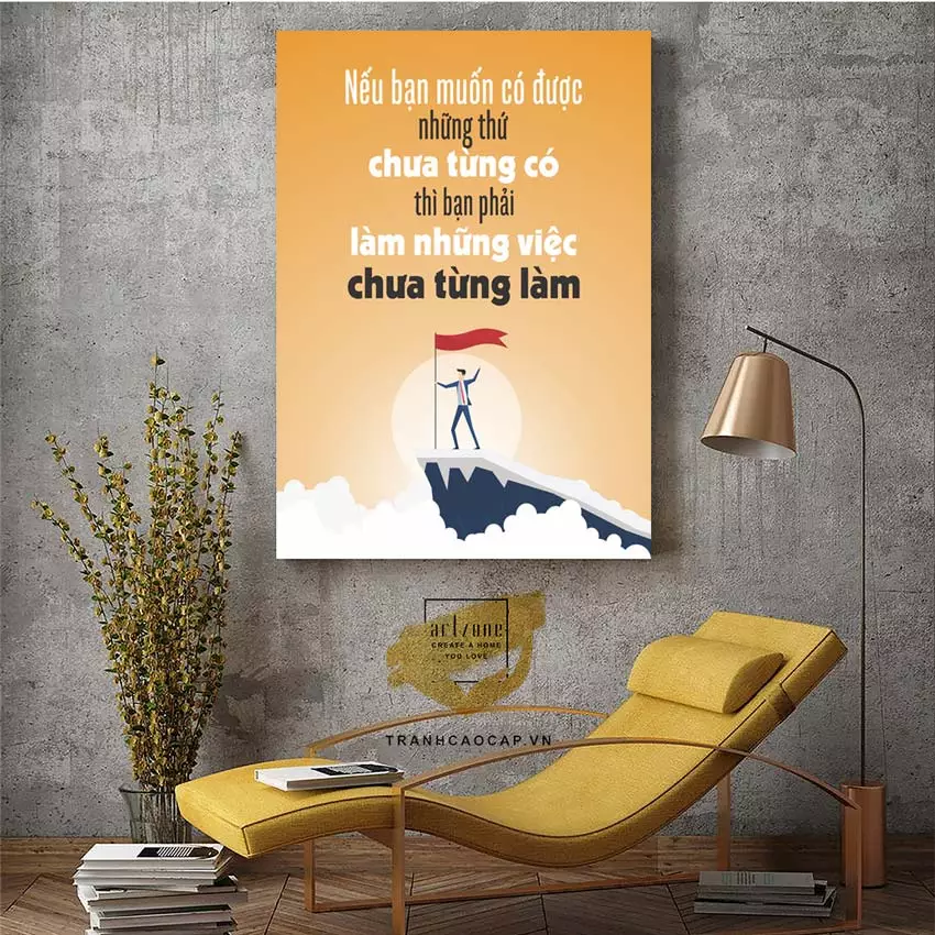 Tranh Mica Động Lực AZ1-1259 kích thước nhỏ cho phòng làm việc cá nhân