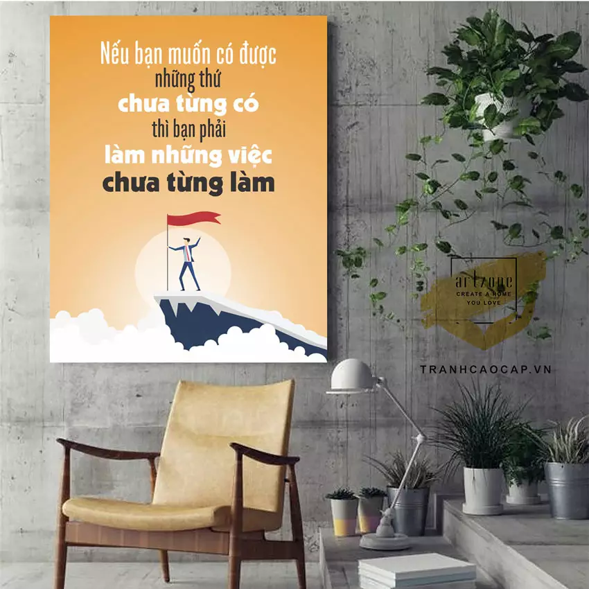 Tranh Mica Động Lực AZ1-1259 kích thước lớn cho khu vực tiếp khách