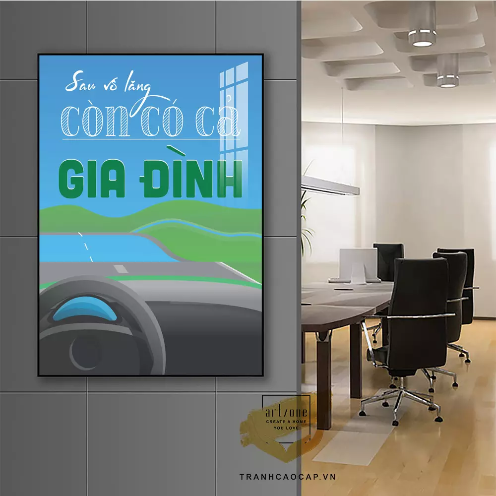Tranh mica với thông điệp truyền cảm hứng