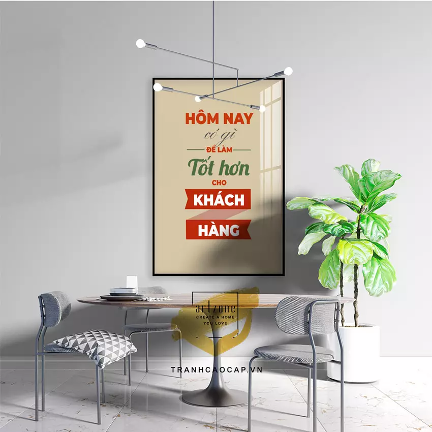 Lựa chọn tranh phù hợp với phong cách thiết kế văn phòng