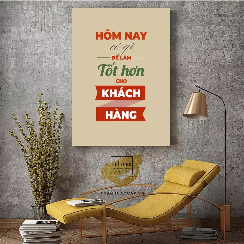 Tranh slogan Mica AZ1-1267 nâng cao tính thẩm mỹ cho văn phòng
