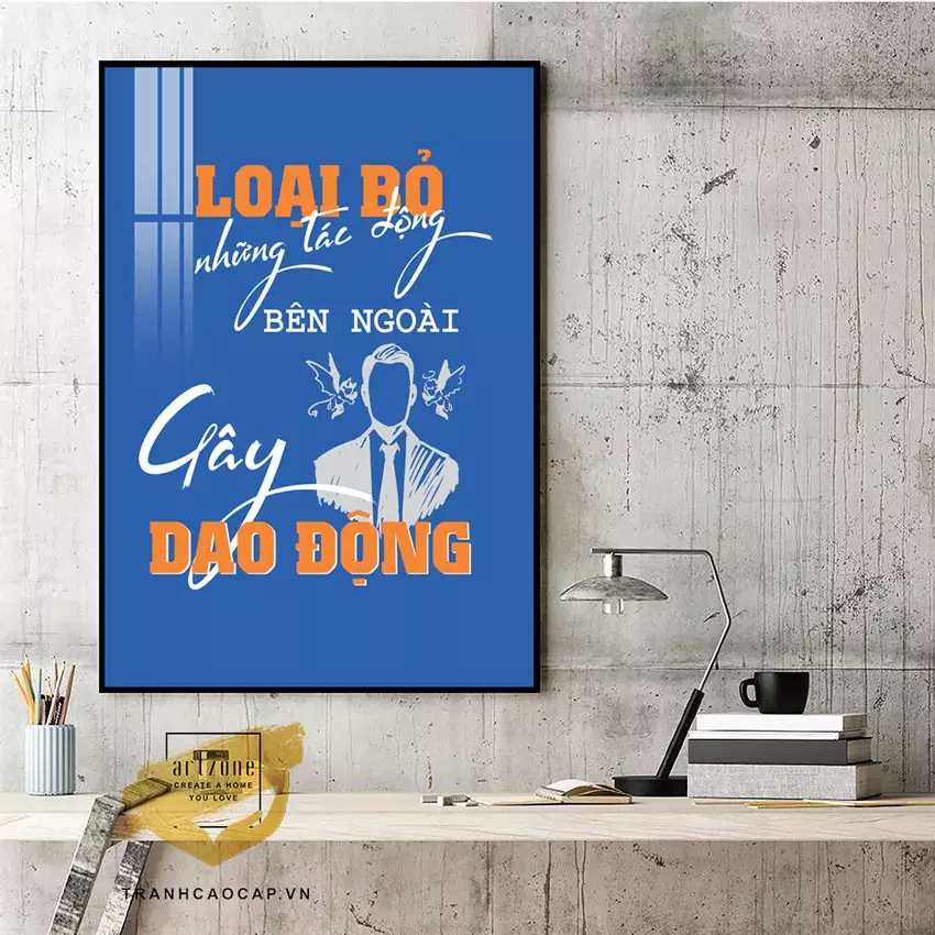 Tranh trừu tượng với màu sắc sặc sỡ