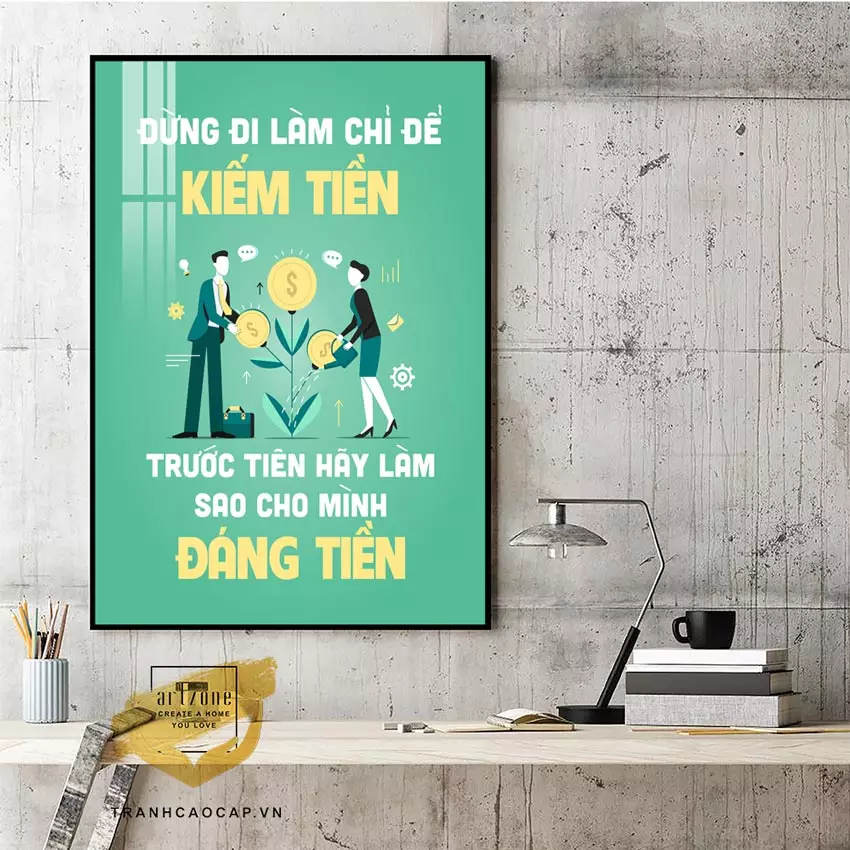 Màu sắc tươi sáng và hình khối trừu tượng trong tranh Động Lực