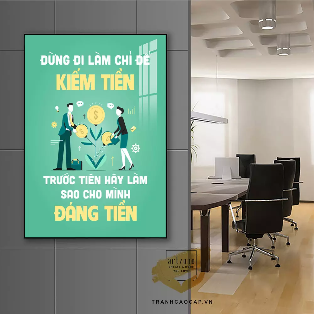 Chọn kích thước tranh cân xứng với không gian