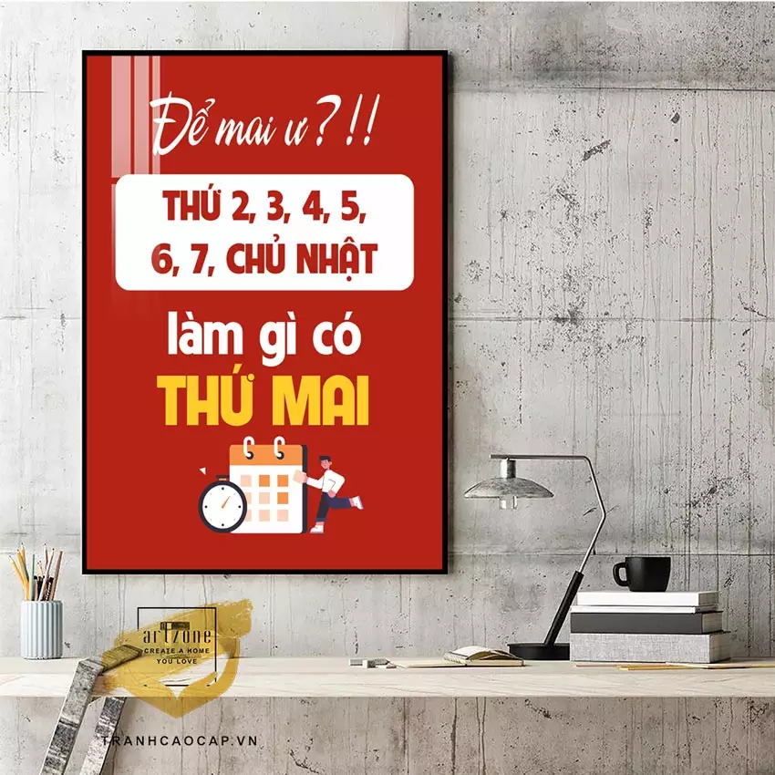 Kích thước tranh mica động lực treo văn phòng AZ1-1269