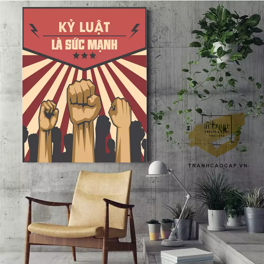Tranh động lực Mica cho văn phòng