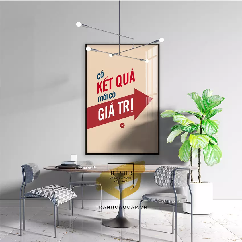 Độ cao treo tranh treo tường phù hợp