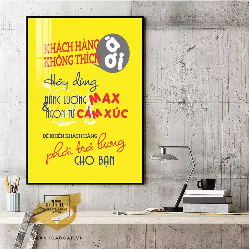 Tranh mica động lực với thông điệp truyền cảm hứng