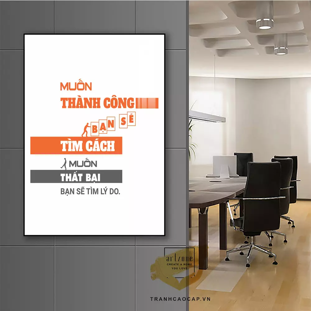 Tranh Mica AZ1-1276-MICA trong phòng làm việc