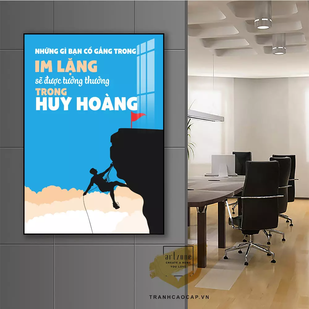 Ứng dụng tranh động lực trong trang trí văn phòng Ứng dụng tranh động lực trong trang trí văn phòng