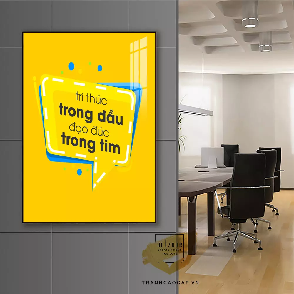 Tranh mica động lực tạo không gian làm việc sáng tạo