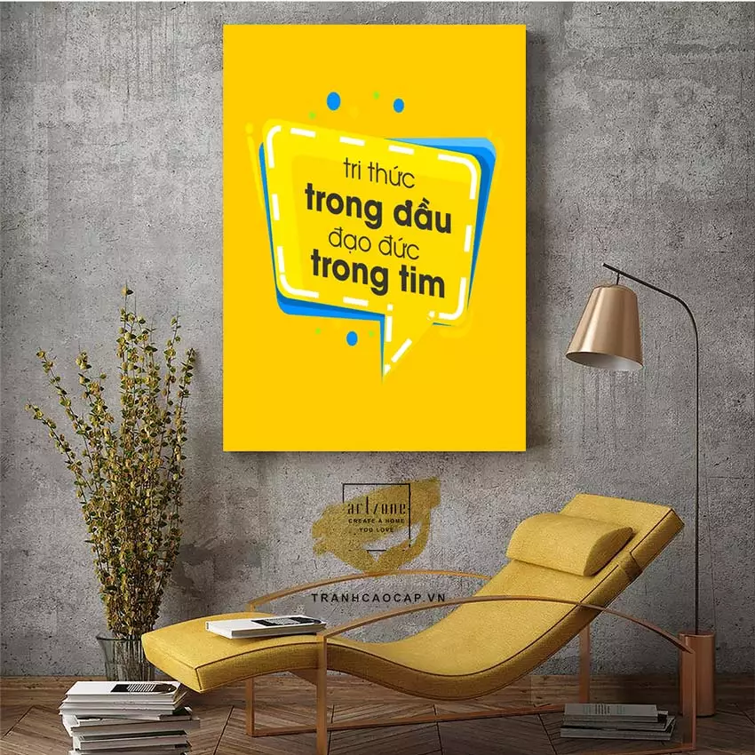 Không gian làm việc chuyên nghiệp với tranh mica động lực