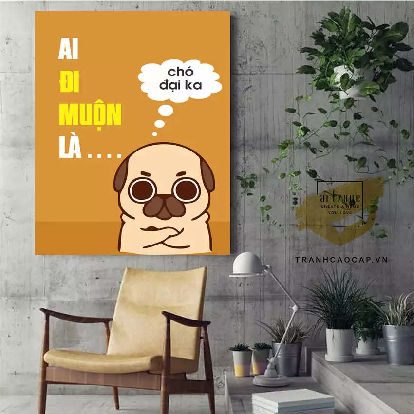 Tranh Mica Động Lực Đơn Giản AZ1-1232 ứng dụng trong phòng khách
