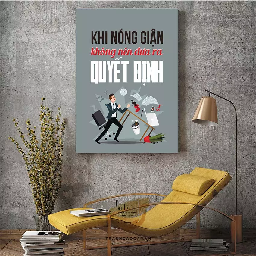 Tranh mica tiếng Việt AZ1-1296 series - lựa chọn hàng đầu cho văn phòng hiện đại