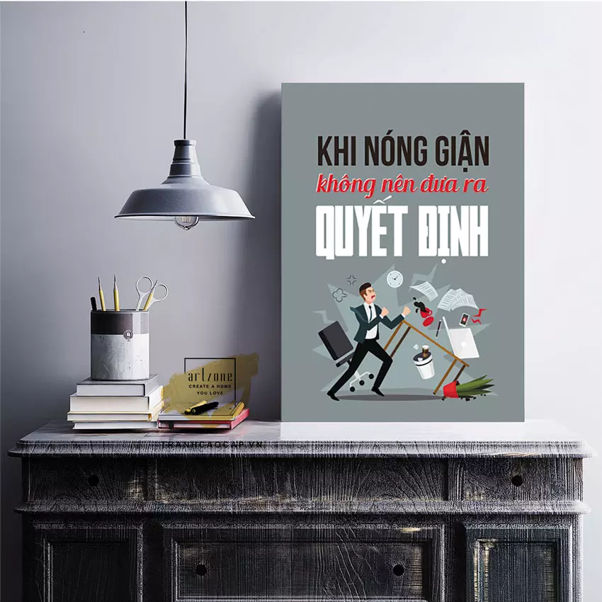 Tranh mica tiếng Việt - món quà ý nghĩa dành tặng đối tác, khách hàng