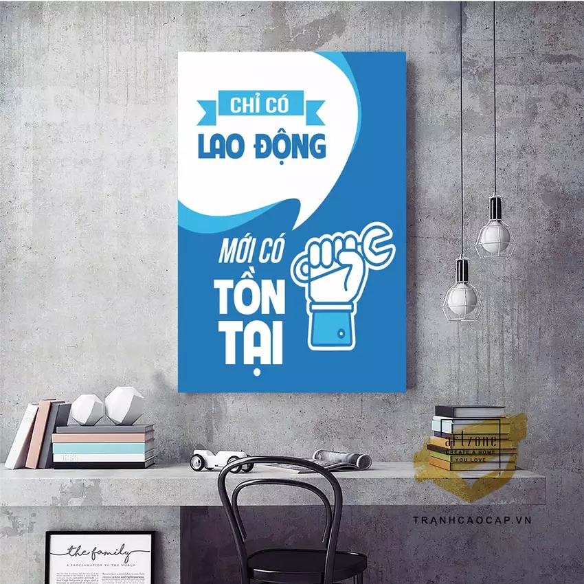 Tranh mica động lực cho không gian làm việc hiện đại
