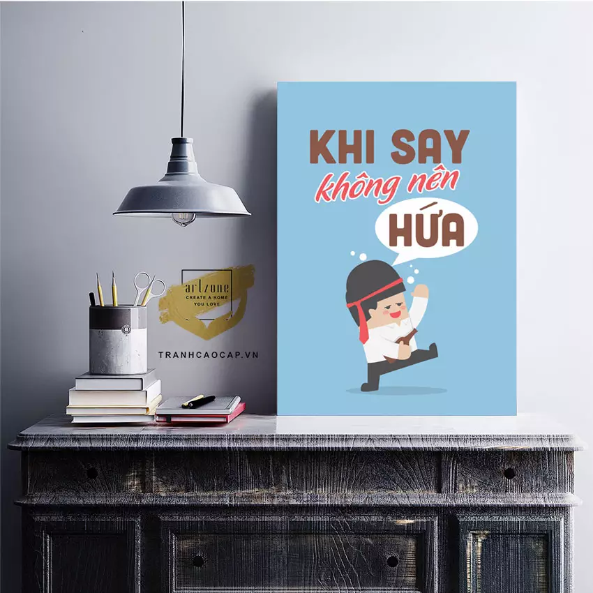 Tranh treo tường mica trang trí văn phòng