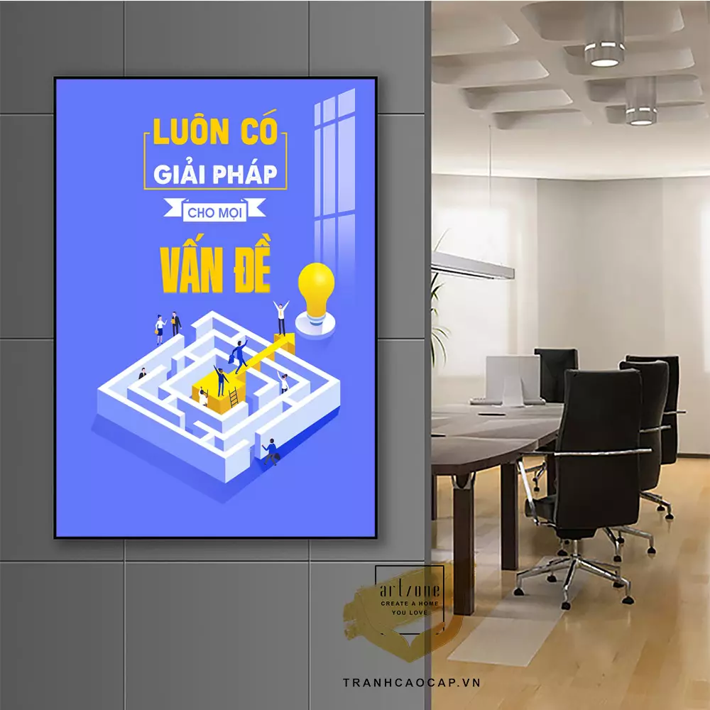 Tranh động lực chất liệu Mica bền đẹp, dễ dàng vệ sinh