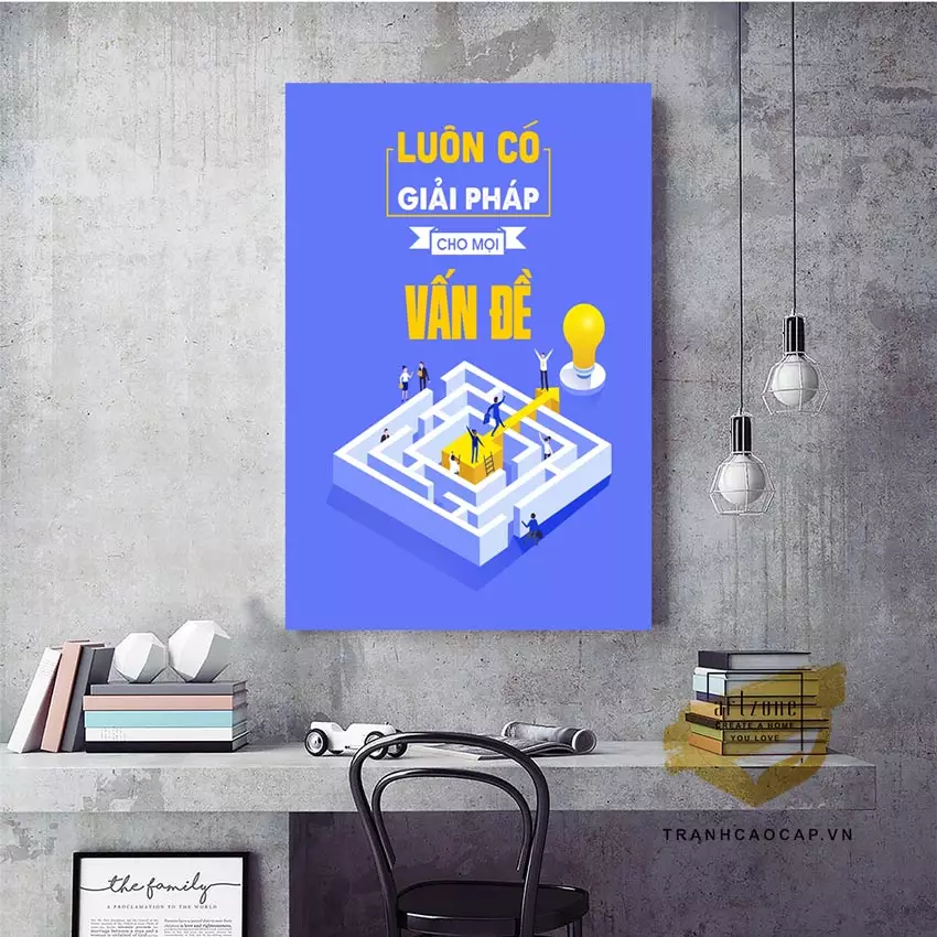 Tranh động lực treo tường giải pháp trang trí văn phòng tối ưu