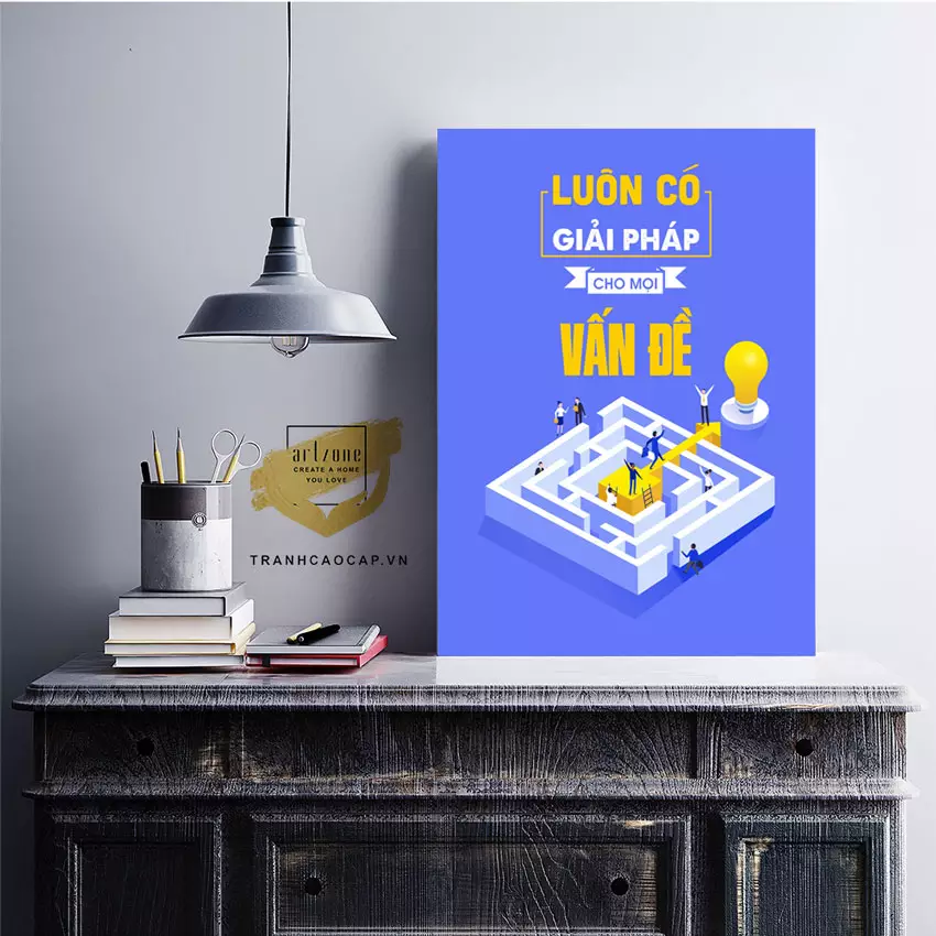 Tranh động lực treo tường tạo không gian làm việc tích cực và năng động