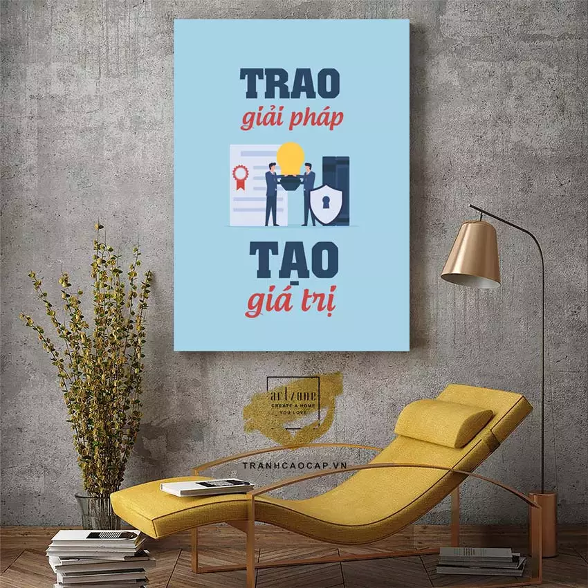 Tranh AZ1-1299-MICA phù hợp với nhiều không gian văn phòng