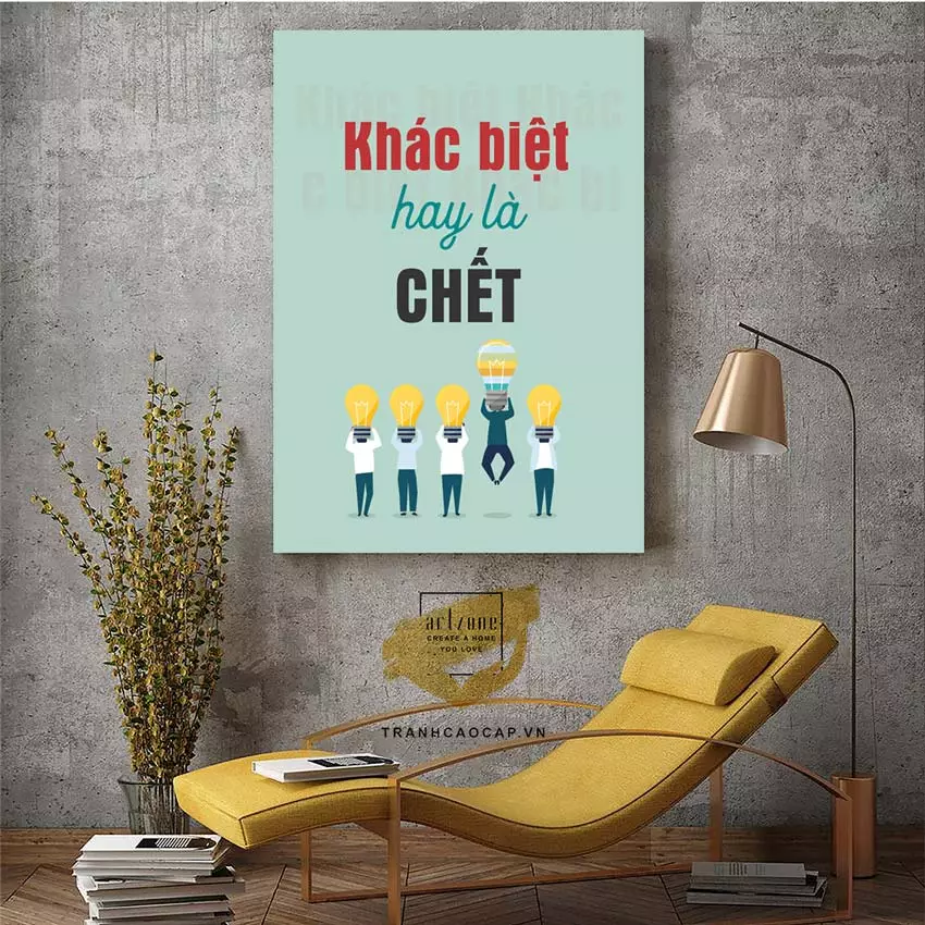 Tranh Động Lực Lửa tạo không khí làm việc tích cực trong văn phòng