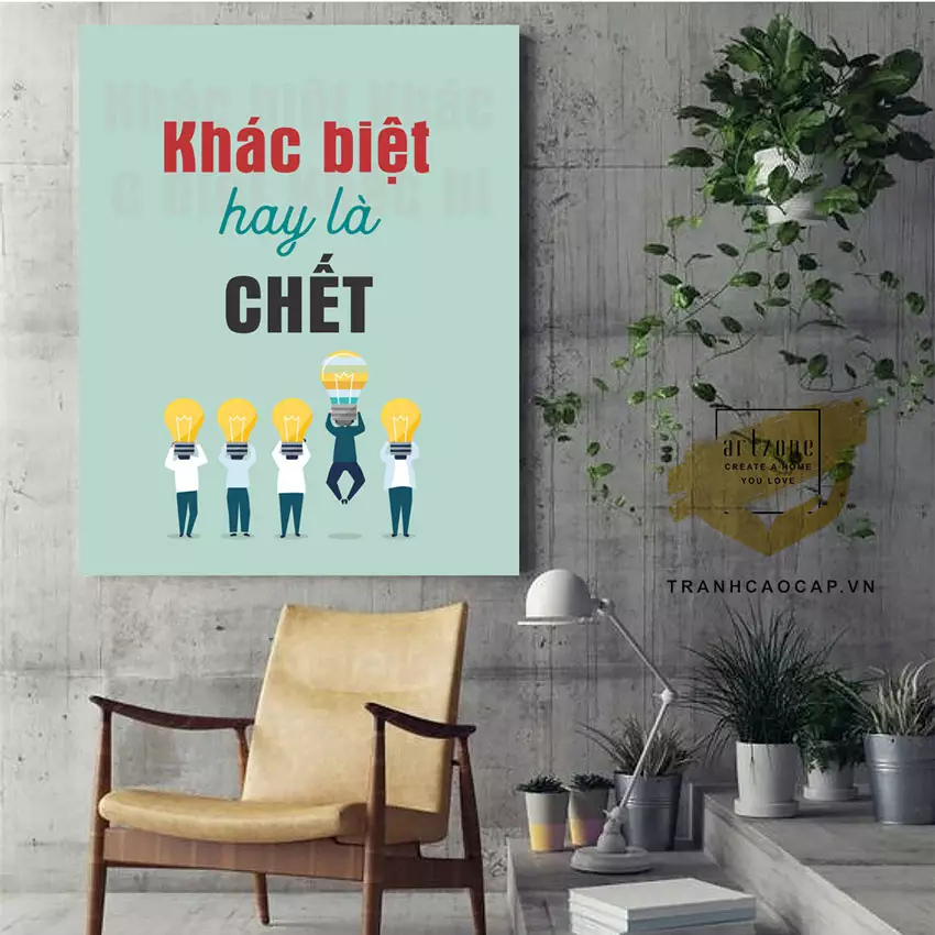 Tranh Động Lực Lửa trang trí hành lang, tạo điểm nhấn cho không gian