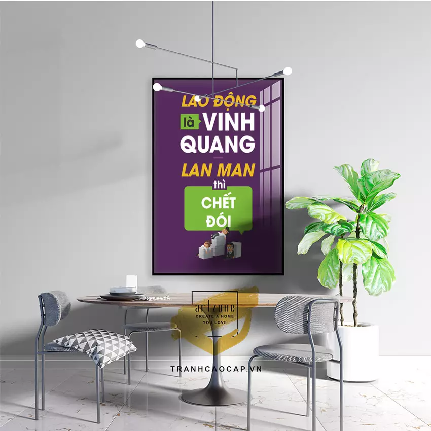Chọn kích thước tranh phù hợp với không gian là yếu tố quan trọng