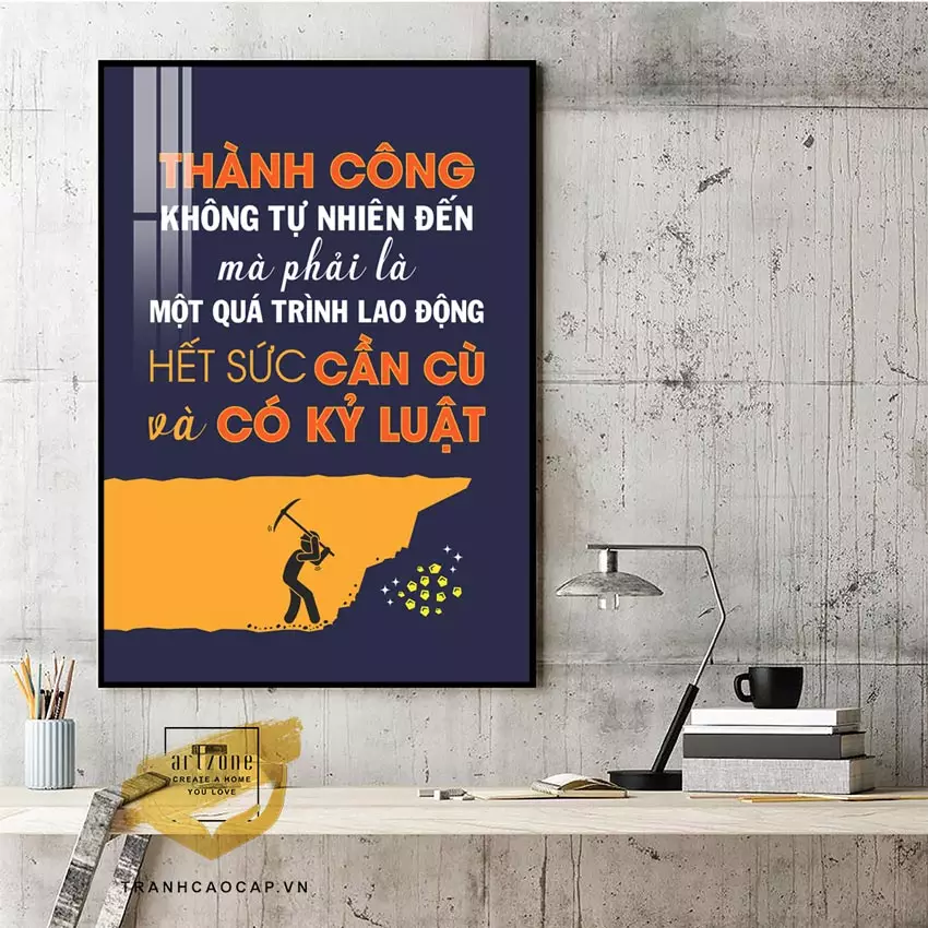 Tranh Mica động lực lửa sáng tạo AZ1-1304 trong không gian văn phòng