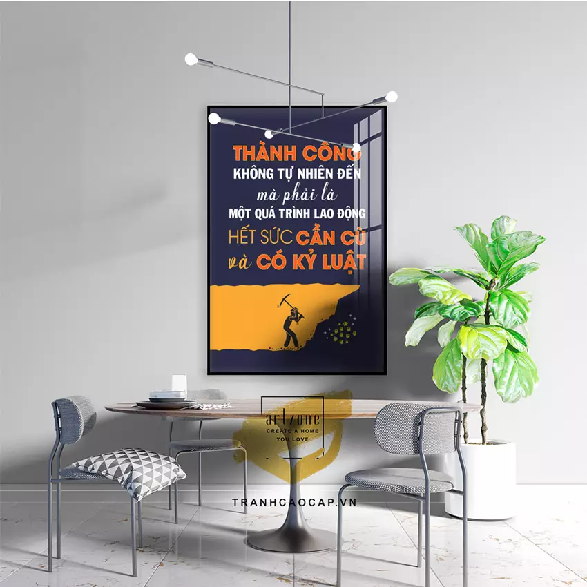 Chiều cao lý tưởng để treo tranh